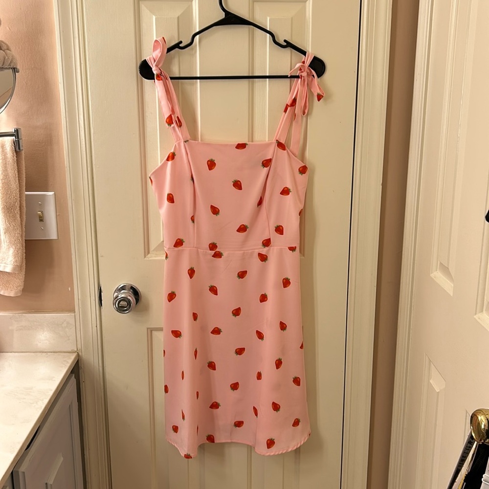Pink strawberry dress